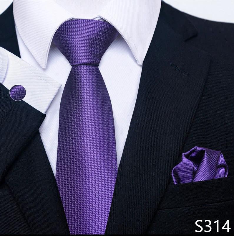 Men's Creative All-match Business Formal Wear Tie Scarf Cufflink Set