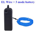 DecorBites™ 3V Neon Light EL Wire Rope 1m/3m/5M Glow Strip LED Shoes Clothing Car