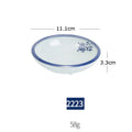 Floral blue & white imitation porcelain dinner set dining room