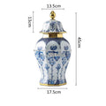 DecorBites™ Blue White Porcelain General Jar Vase Handicraft Home Decoration Ornaments