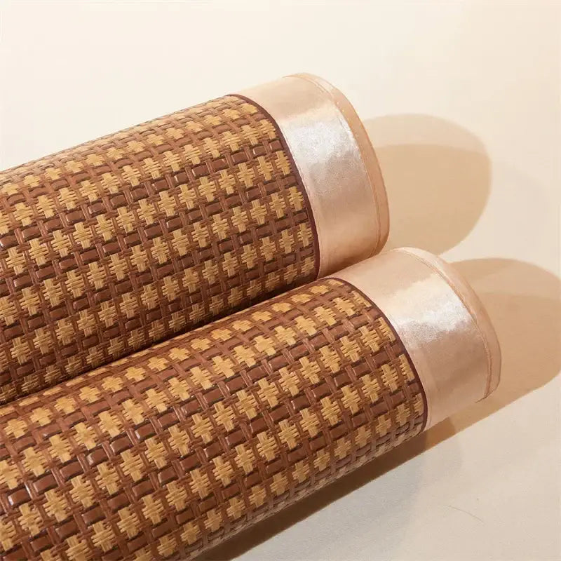 DecorBites™ Cooling Rattan Mat & Pillowcase Set - Dual-Sided Thicker Bed Pad for Summer