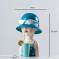 DecorBites™ Cartoon Girls Resin Figure Sculpture for Home Decor