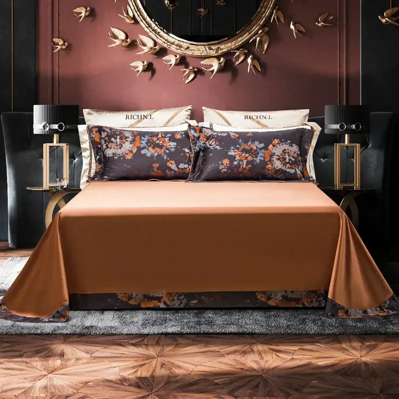 DecorBites™ 1500TC Jacquard Egyptian Cotton Bedding Set for Queen King Linens