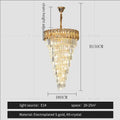 French luxury clear & amber crystal chandelier for living room