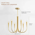 French style gold & black pendant light chandelier dining room