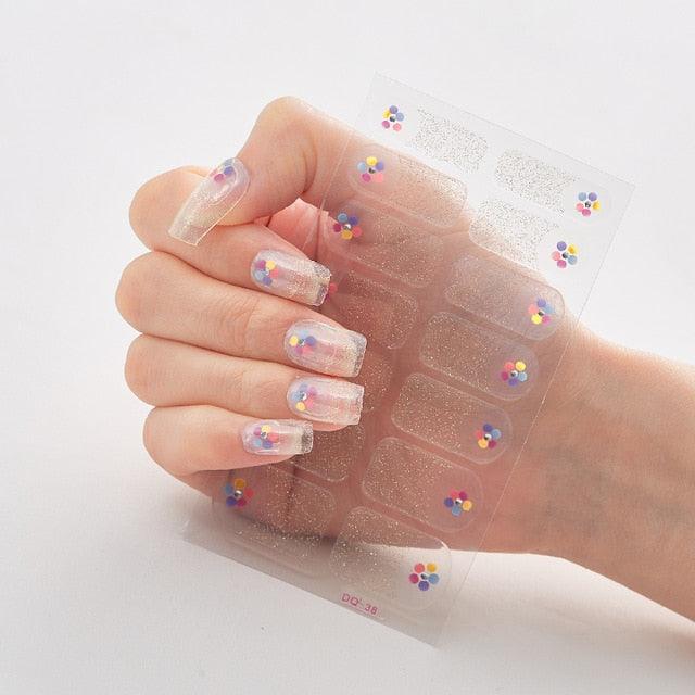 Full Cover Nail Stickers Designer Nail Decals Fashion Five Sorts of Nail Stickers  Nail Sticker set Nail Decoration Nail Strips 3D Nail Art Stickers Decal Slider Template Diy Nail Tool Decorations Nail Art Design Self Adhesive Luxury Designer Nail Sticker