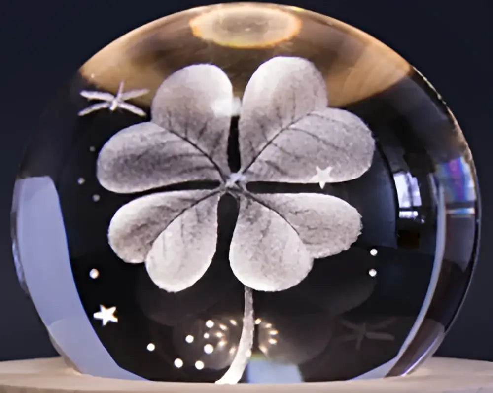 DecorBites™ Crystal Ball Music Box: Rotating Light Projection, Birthday & Valentine's Day Gift