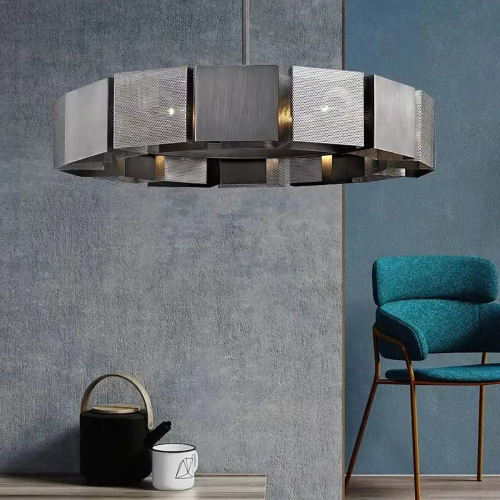 DecorBites™ Black Metal Pendant Lights: Stylish LED Luxury Hanging Lamp for Home Decoration