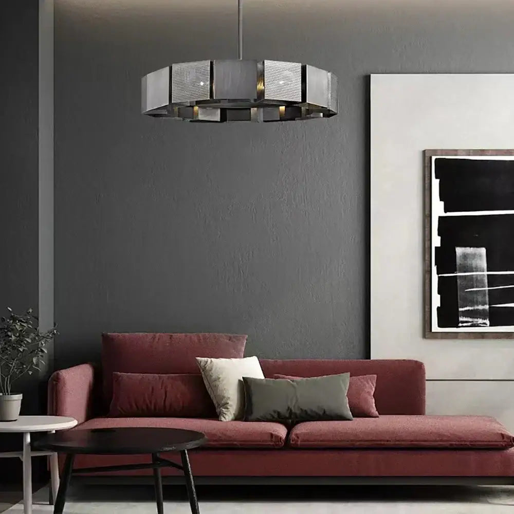 DecorBites™ Black Metal Pendant Lights: Stylish LED Luxury Hanging Lamp for Home Decoration