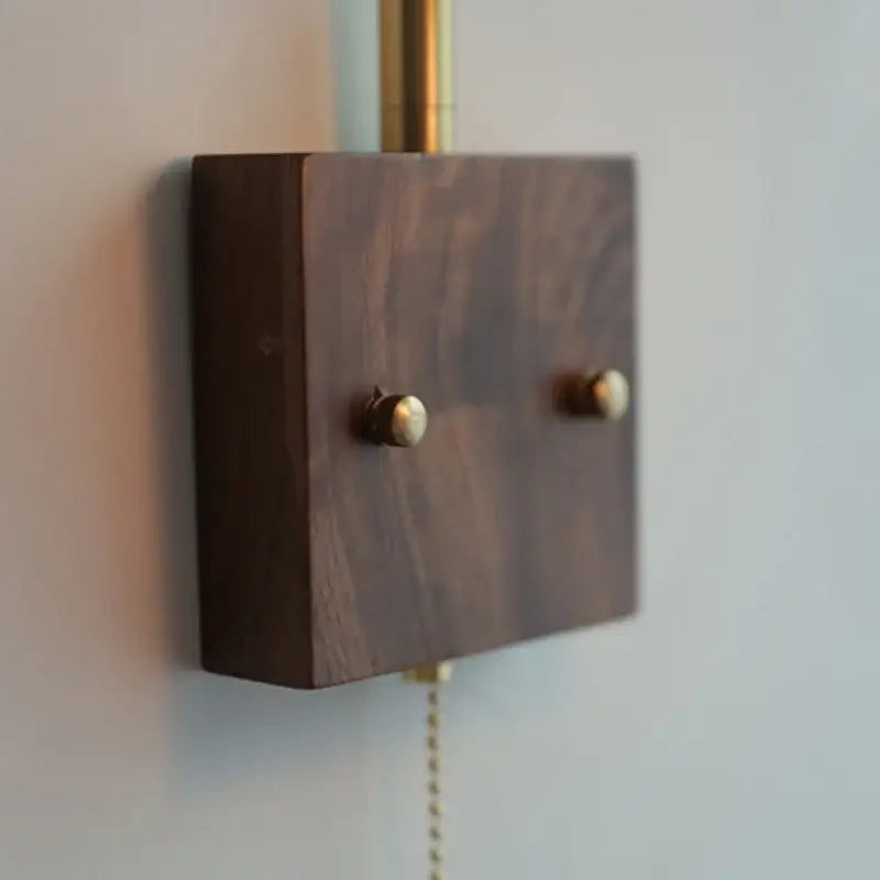 Geometric blue glass and brass led wall light dining room sconce