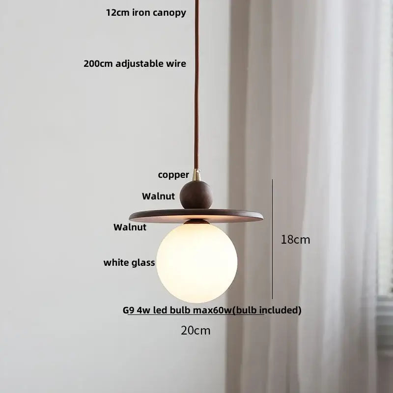 Geometric brass and clear glass led pendant light dining room
