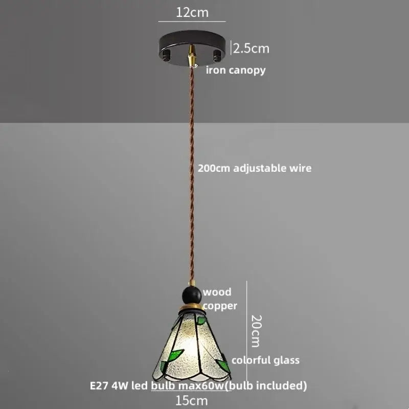 Geometric brass and clear glass led pendant light dining room