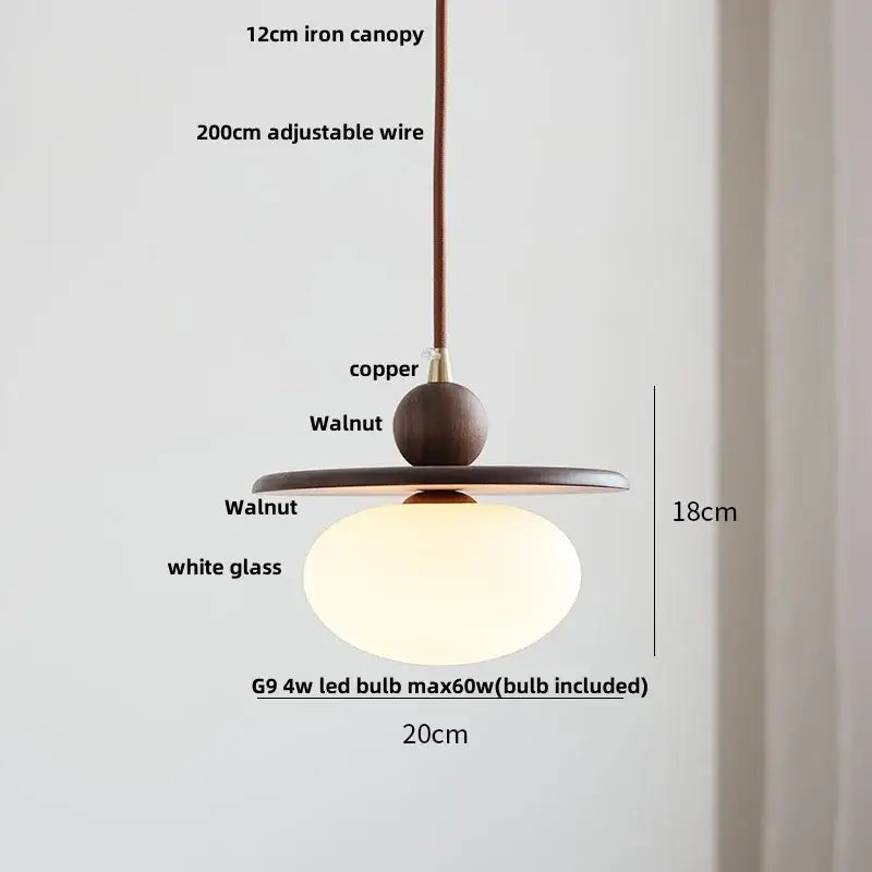 Geometric brass and clear glass led pendant light dining room