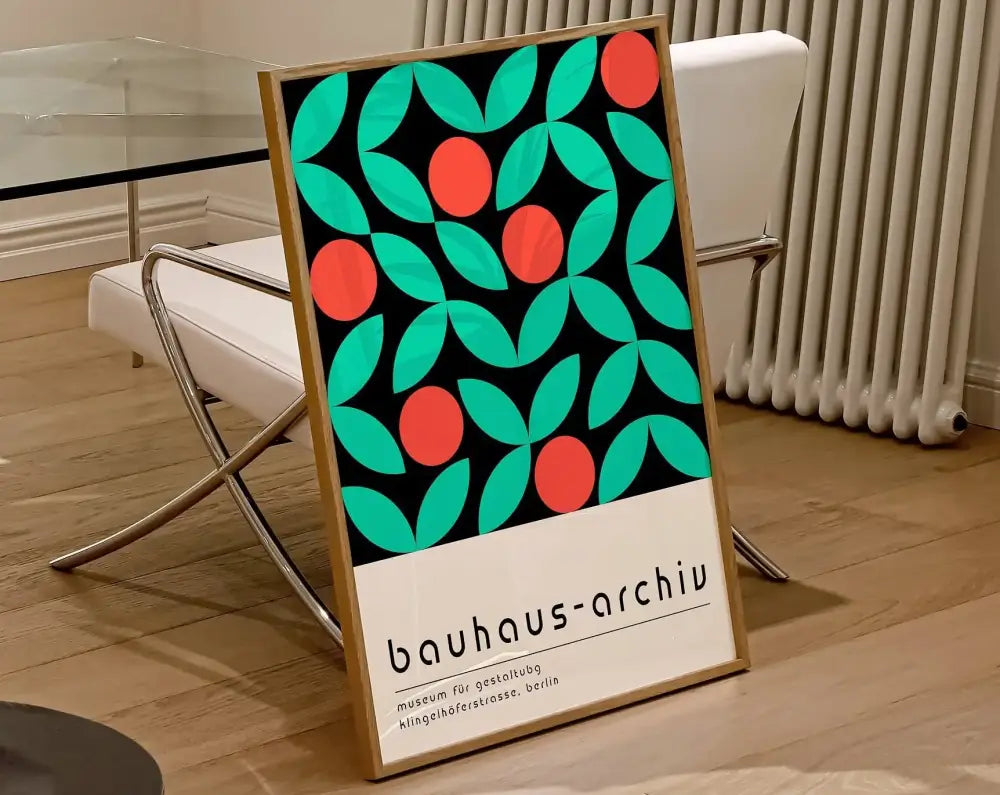 Bauhaus black & white geometric canvas prints living room wall art