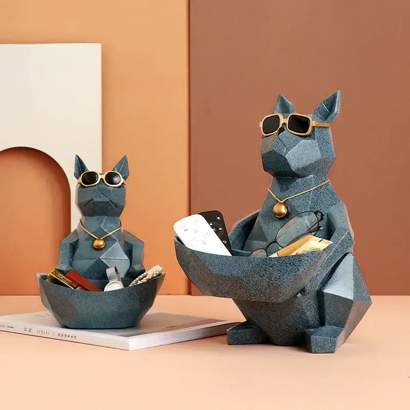 DecorBites™ Cool Cat Resin Figurine Table Statue Decor Sculpture Ornamental Figurines
