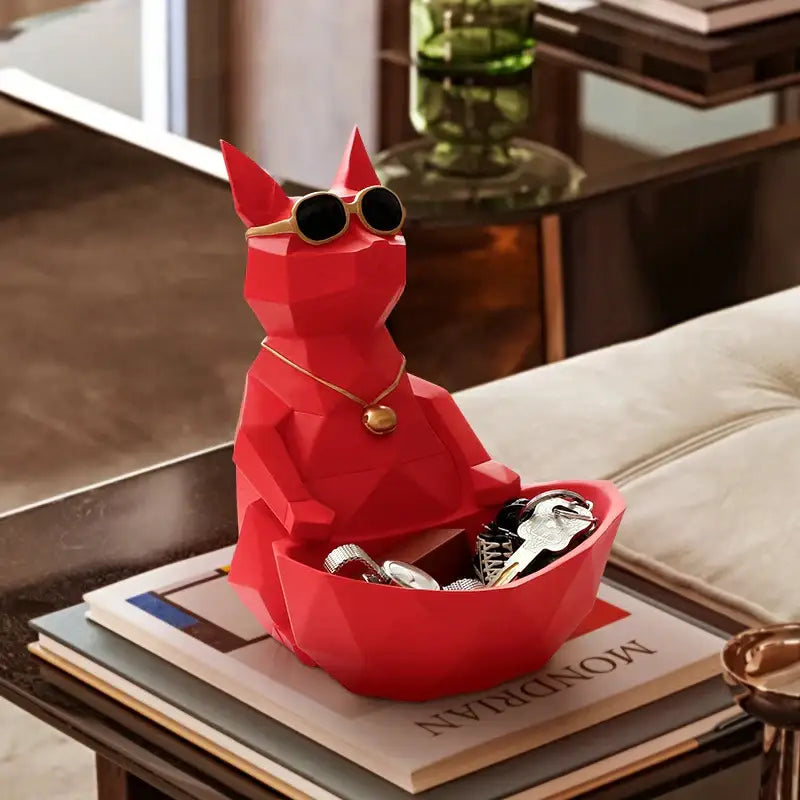 DecorBites™ Cool Cat Resin Figurine Table Statue Decor Sculpture Ornamental Figurines