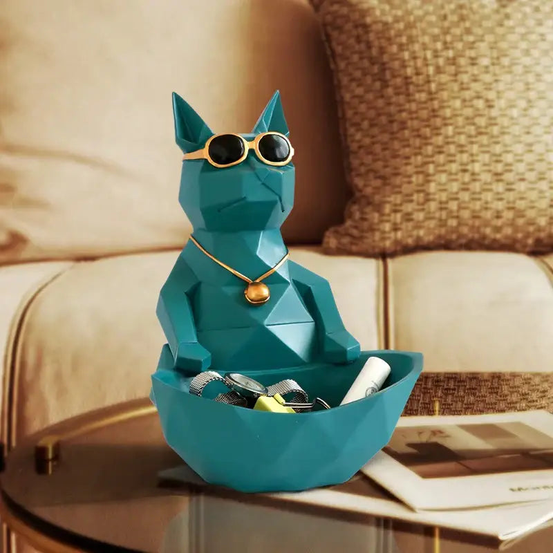 DecorBites™ Cool Cat Resin Figurine Table Statue Decor Sculpture Ornamental Figurines