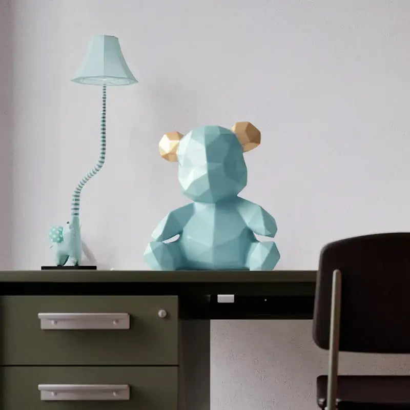 DecorBites™ Bear Figurine Resin Sculpture Ornament Home Office Garden Gift