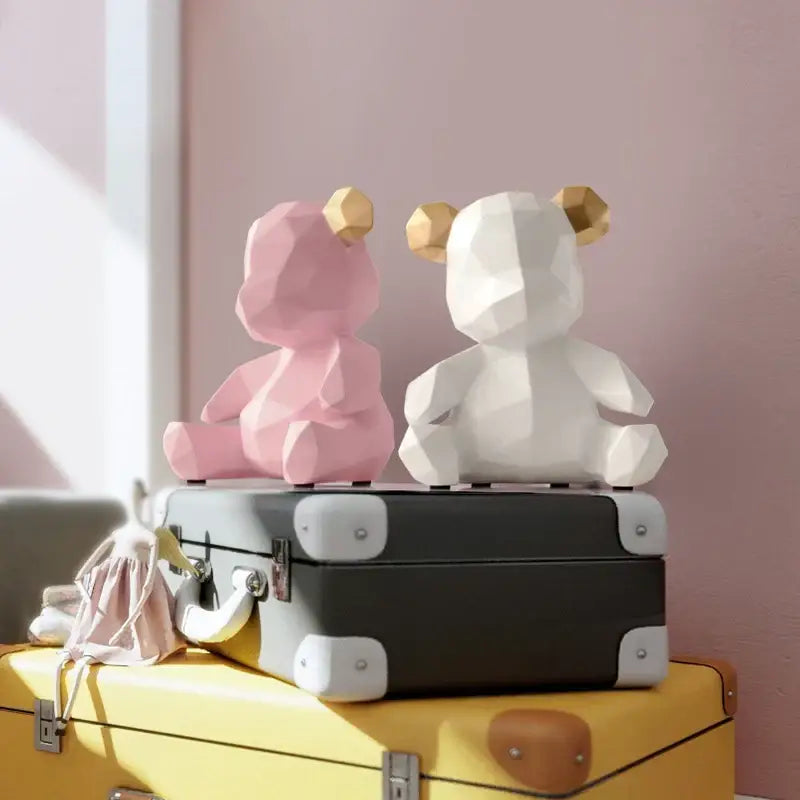 DecorBites™ Bear Figurine Resin Sculpture Ornament Home Office Garden Gift