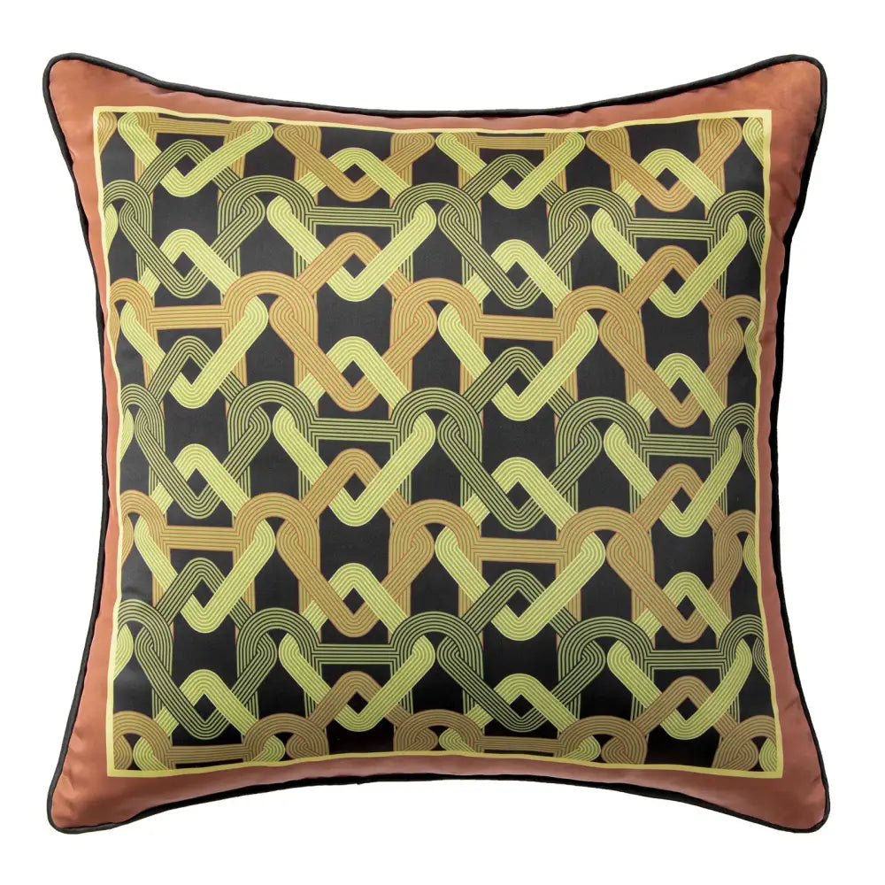 Geometric indigo blue & white embroidered pillow covers living room