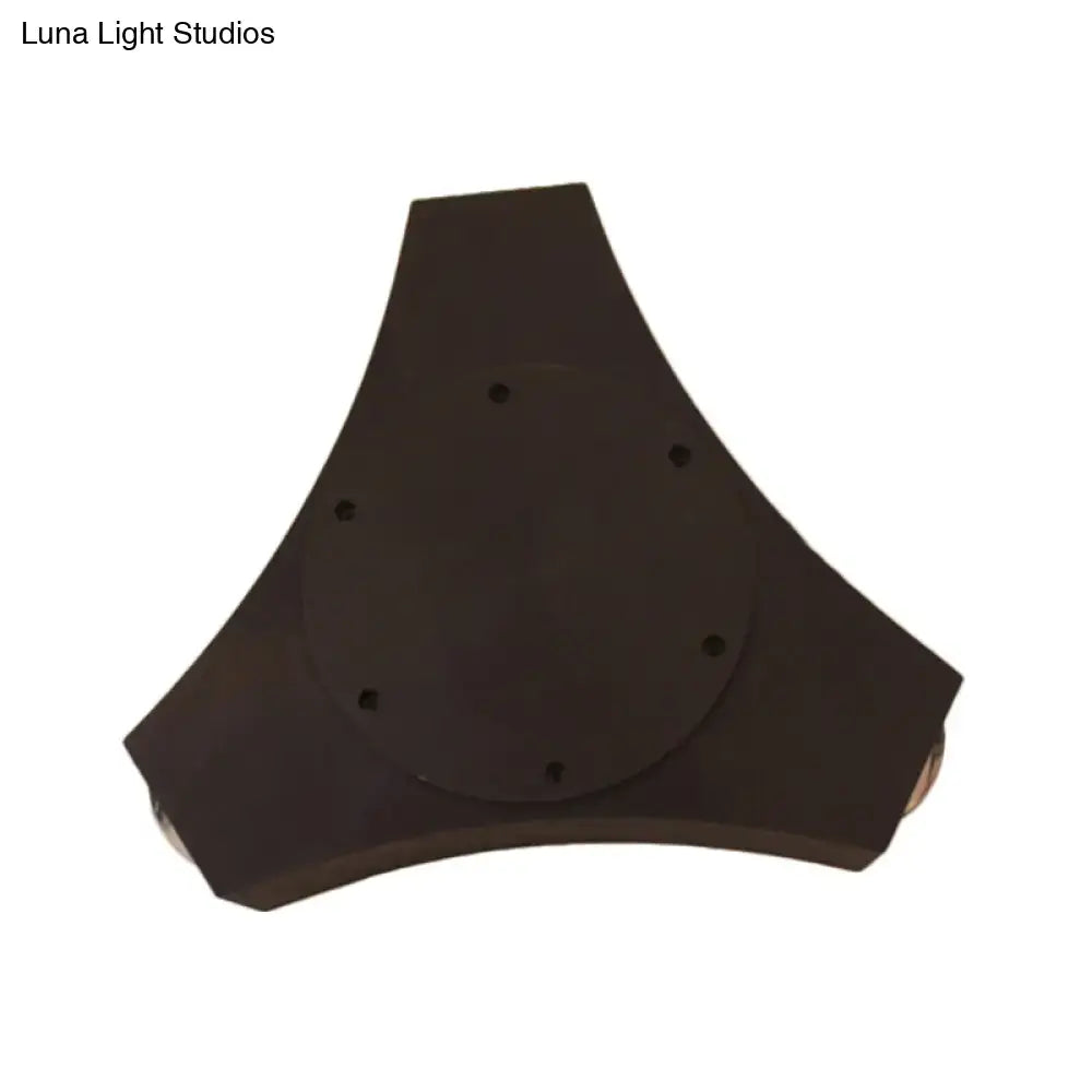 DecorBites™ Geometric Metallic Shade Black Wall Lamp - 3/4 Lights Corridor Sconce