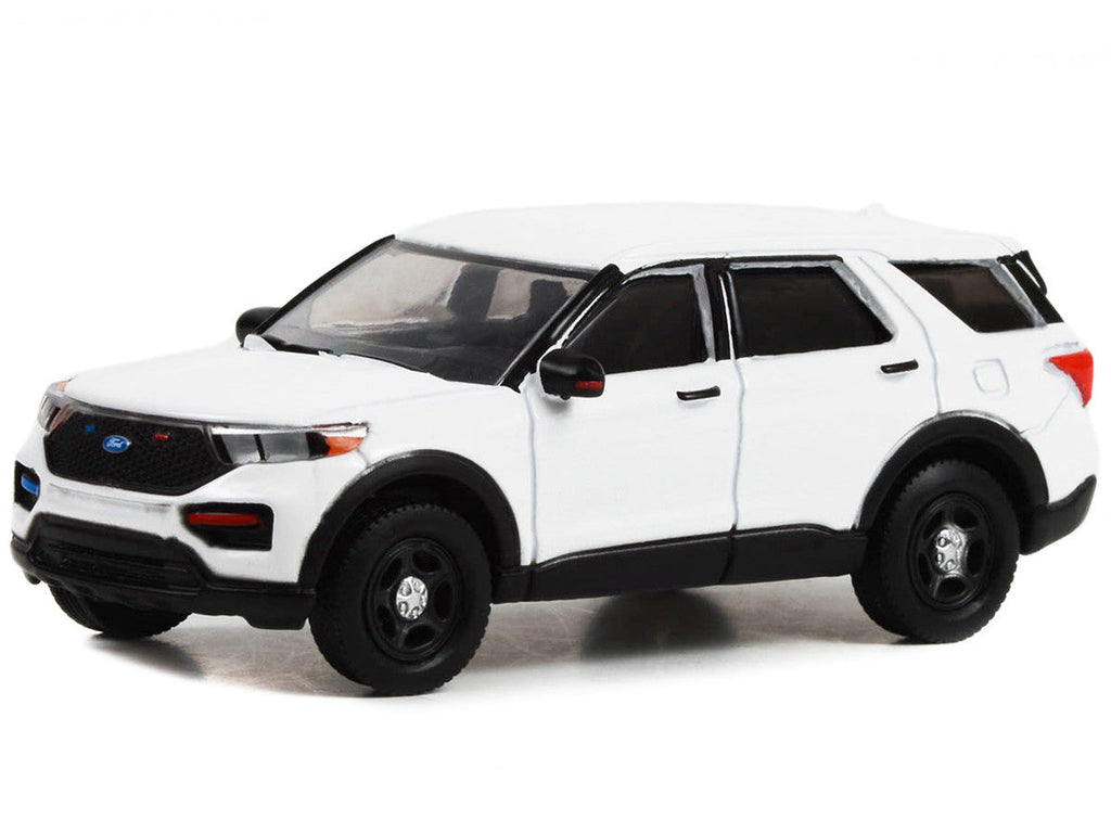 2022 Ford Police Interceptor Utility White "Hot Pursuit" "Hobby Exclusive" Series 1/64 Diecast Model Car by Greenlight