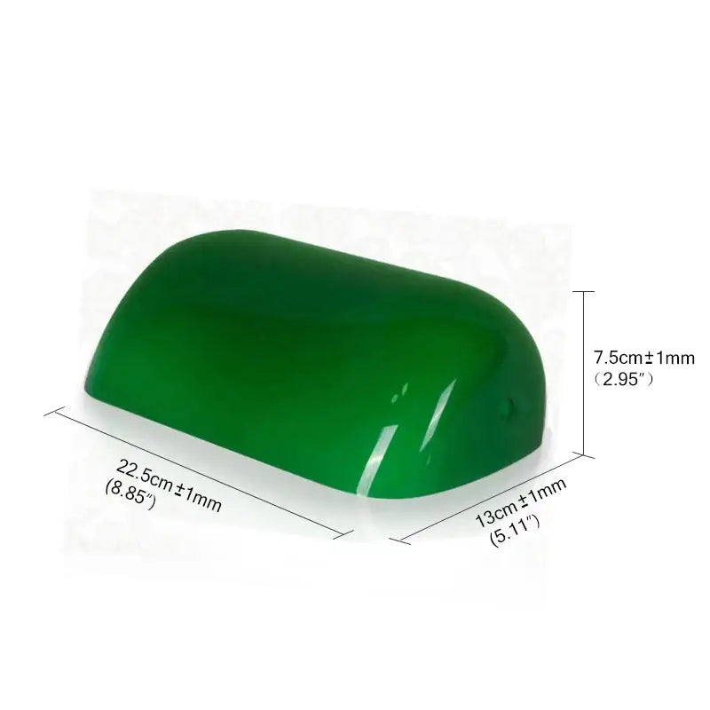 DecorBites™ Glass Banker Lamp Cover - Elegant Lampshade in Green/Blue/Amber/White