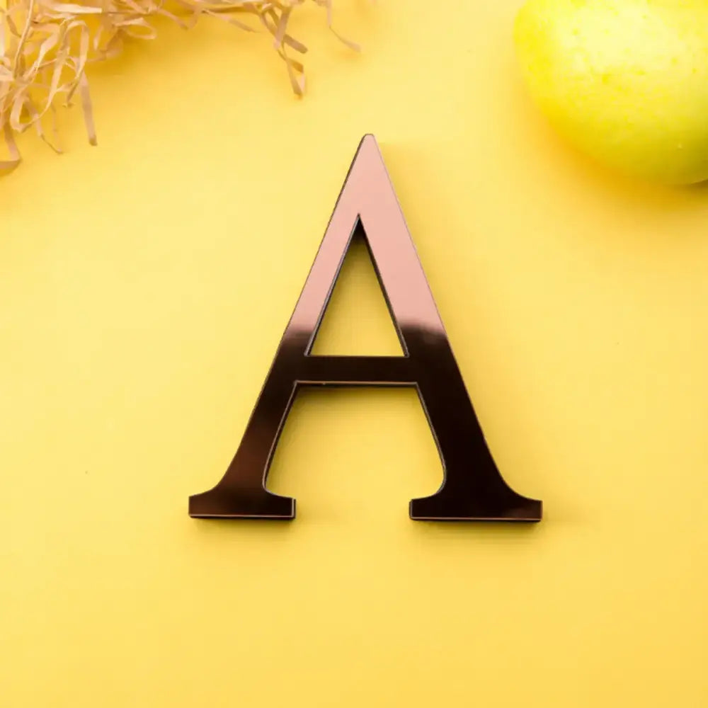 DecorBites™ 3D Mirror Alphabet Letters Wall Decor for Home, Parties, and Weddings