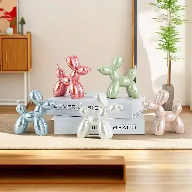 DecorBites™ 22cm Balloon Dog Ceramic Sculpture Decor Statue Office Gift