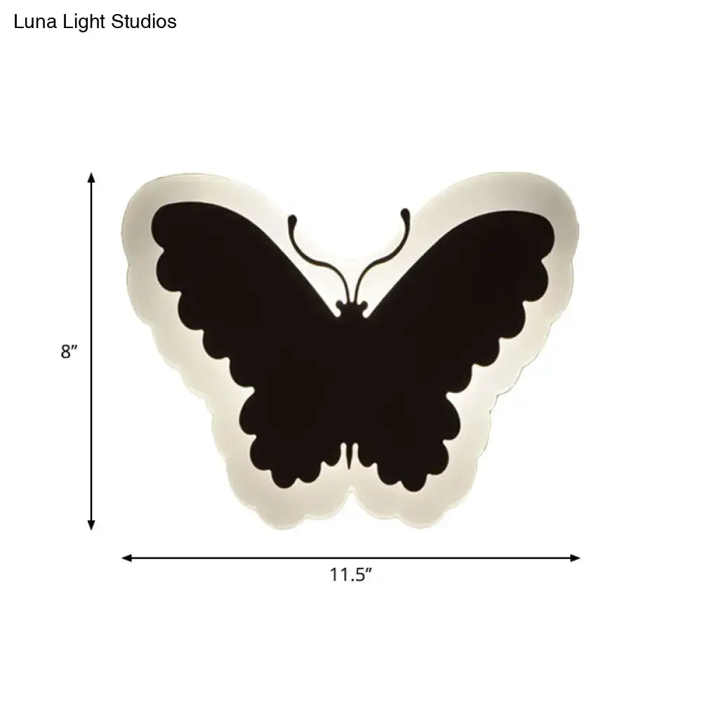 Gold & brown crescent led wall light – children’s bedroom sconce