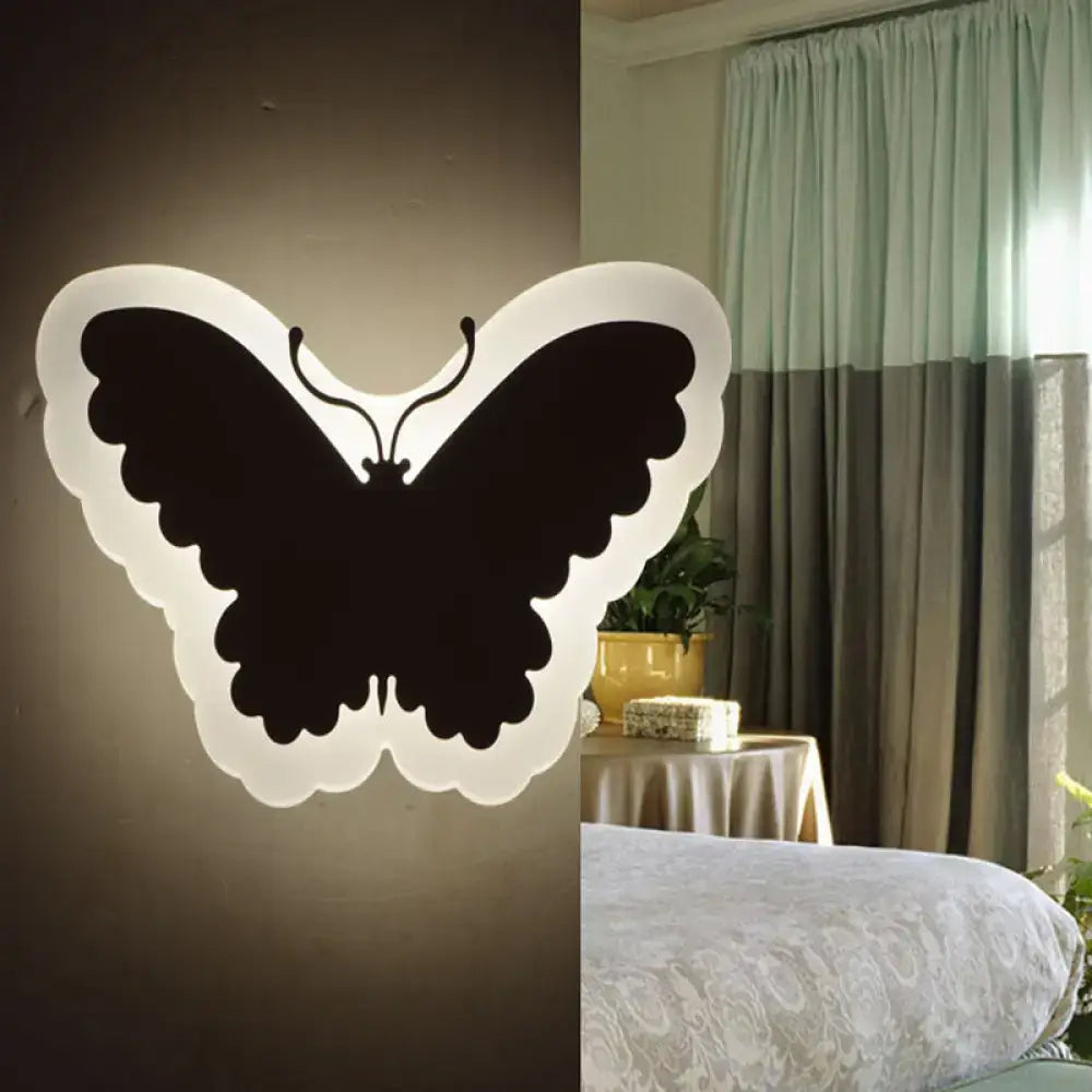 Gold & brown crescent led wall light – children’s bedroom sconce