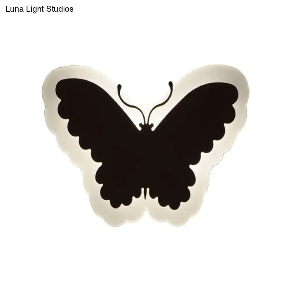 Gold & brown crescent led wall light – children’s bedroom sconce