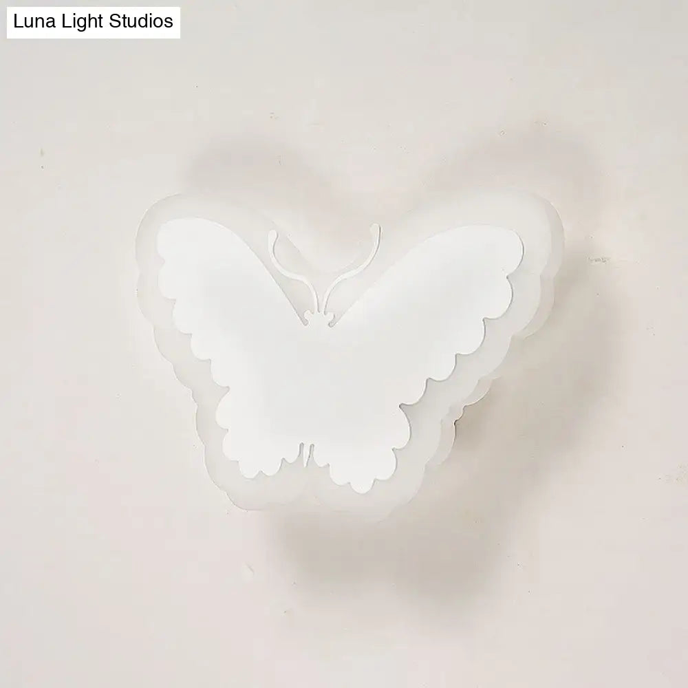 Gold & brown crescent led wall light – children’s bedroom sconce