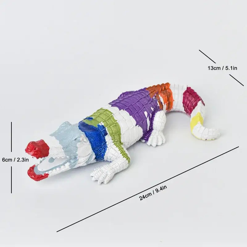 DecorBites™ Crocodile Resin Sculpture Desk Decoration: Creative Ornaments for Aesthetic Home Decor
