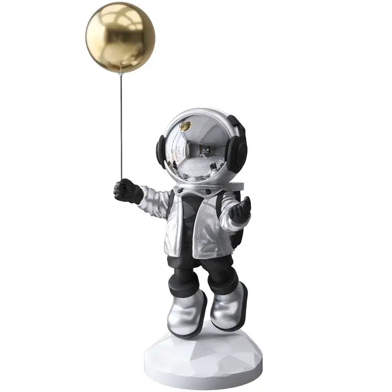 DecorBites™ Balloon Astronaut Resin Home Decor Crafts Figurines Statue Sculpture Bookcase Decor