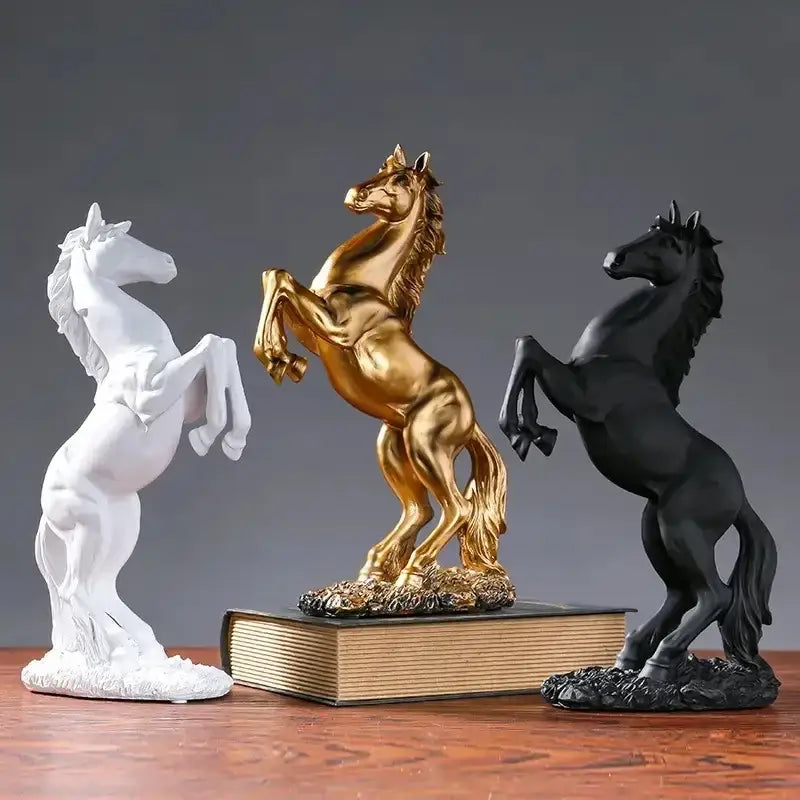 DecorBites™ Horse Resin Sculpture Home Decor - Living Room Office Animal Decoration