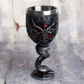 Gothic silver baphomet wine glass stainless steel dining room goblet