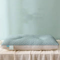 Gray and beige honeycomb ice rayon cooling pillow bedroom memory foam