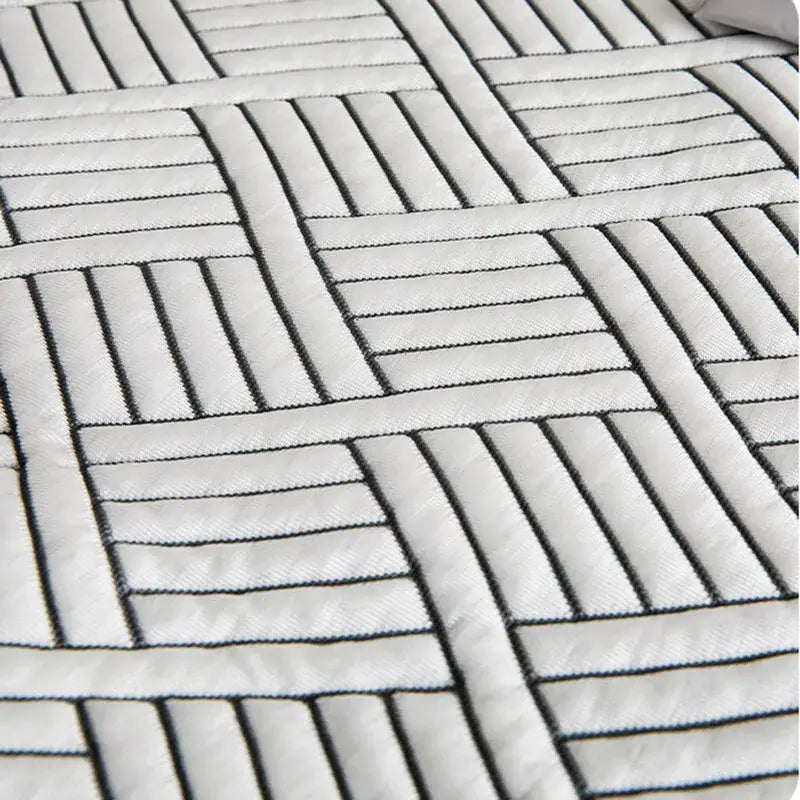 DecorBites™ Cooling Ice Bean Mesh Embroidered Maternal Child Grade Soft Mattress