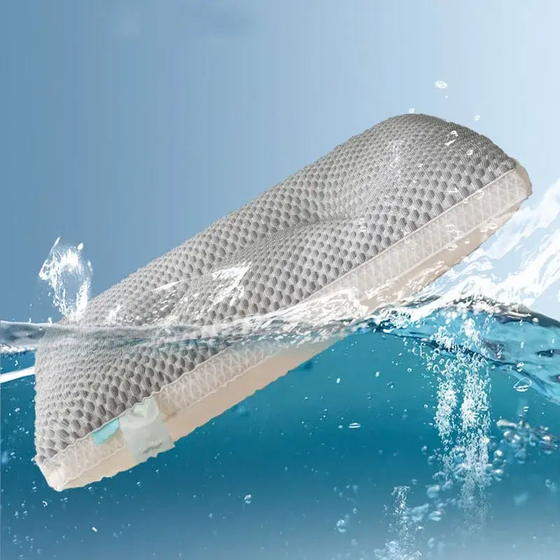 Gray ice rayon cooling pillow bedroom cervical neck support