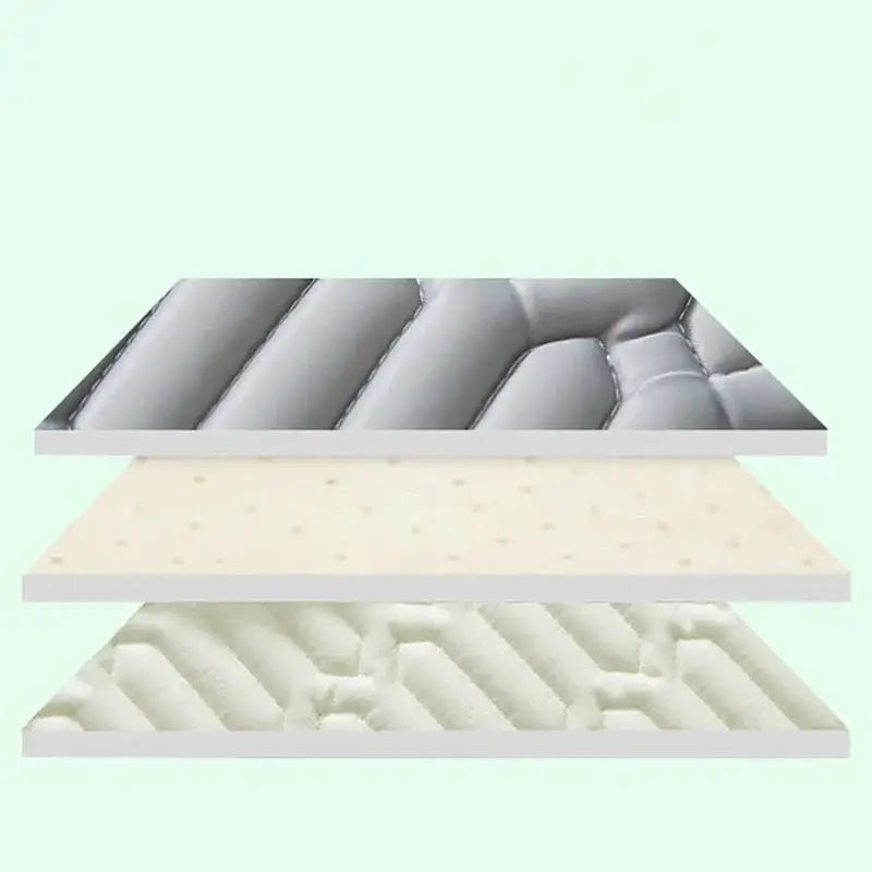 Gray quilted cooling latex summer mat set bedroom bed pad