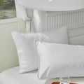 Gray quilted cotton pillowcase shield bedroom sweat protection