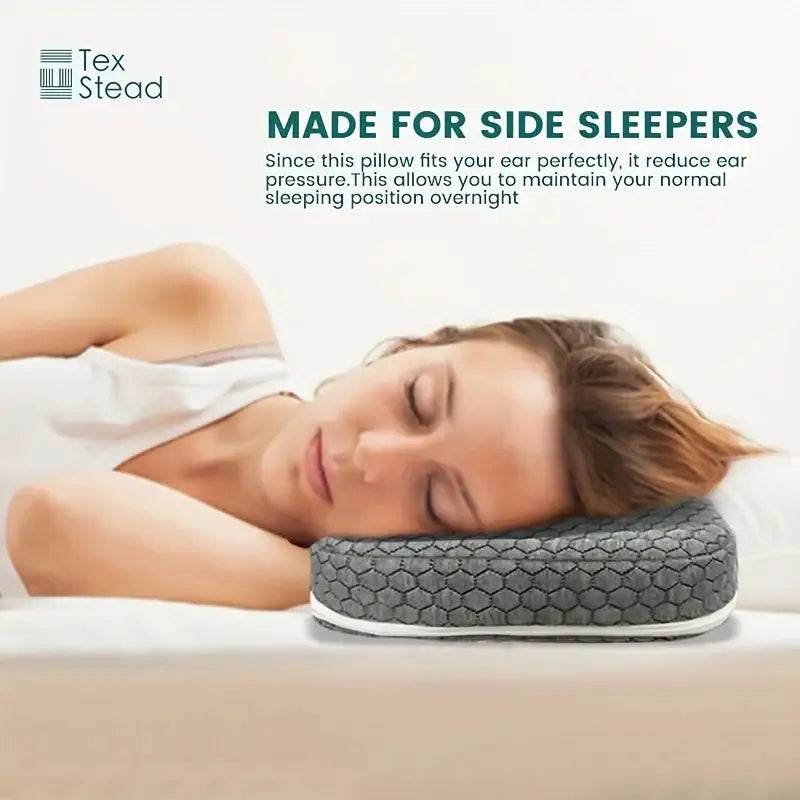 DecorBites™ Comfort Ear Guard Pillow for Side Sleepers with Ear Hole, CNH Relief and Inflammation