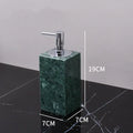 Green marble bathroom set with gold accents bathroom accessories