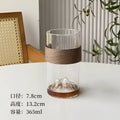 Guanshan hanging ear coffee cup with wood band for kitchen drinkware