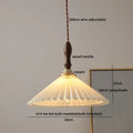 Hammered gray glass led pendant lamps for living room lighting