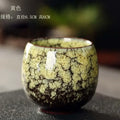 Handcrafted crackle glaze kung fu tea cup set dining room drinkware