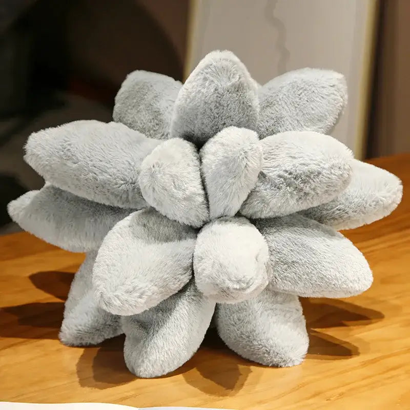 Handcrafted lavender succulent cactus flower throw pillow bedroom decor