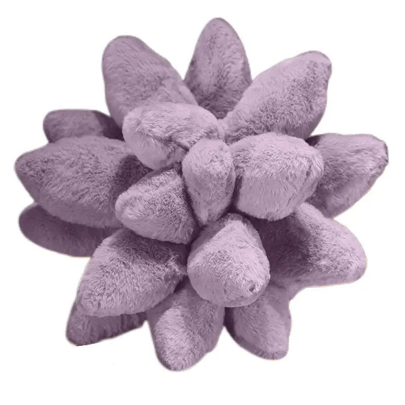 Handcrafted lavender succulent cactus flower throw pillow bedroom decor