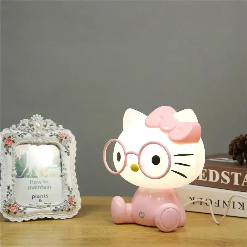 Hello kitty red & pink cartoon animal night light bedroom lamp